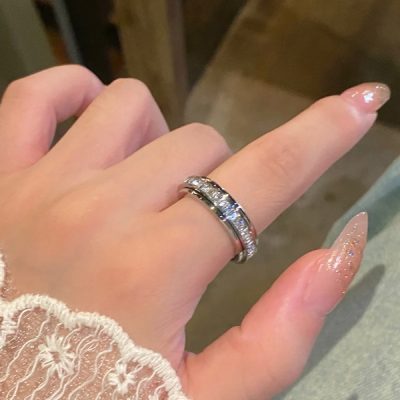 Въртящ се антистрес пръстен с цирконий - Комплект от 3 цвята | LUXRINGS